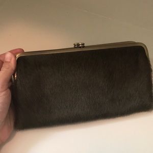 Hobo cowhair clutch